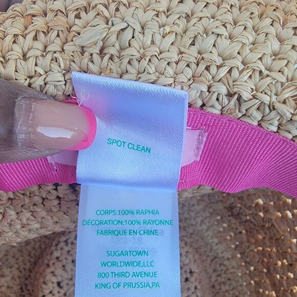 Lilly Pulitzer straw fedora hat Coastal Beachy Vacation main image 7